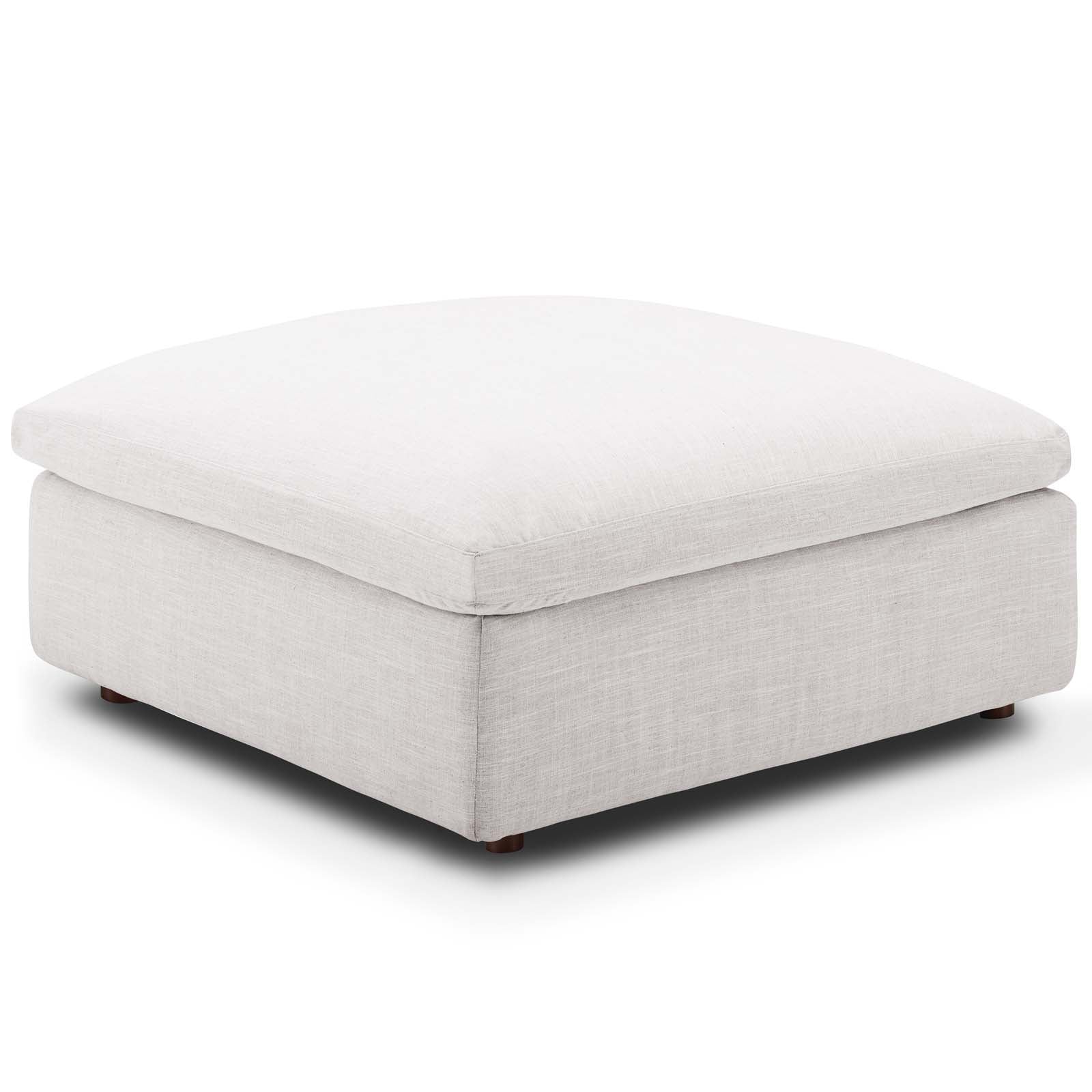 Comfortable Commix Down Filled Overstuffed Ottoman Footrest - Perfect for Living Room, Bedroom & Home Decor