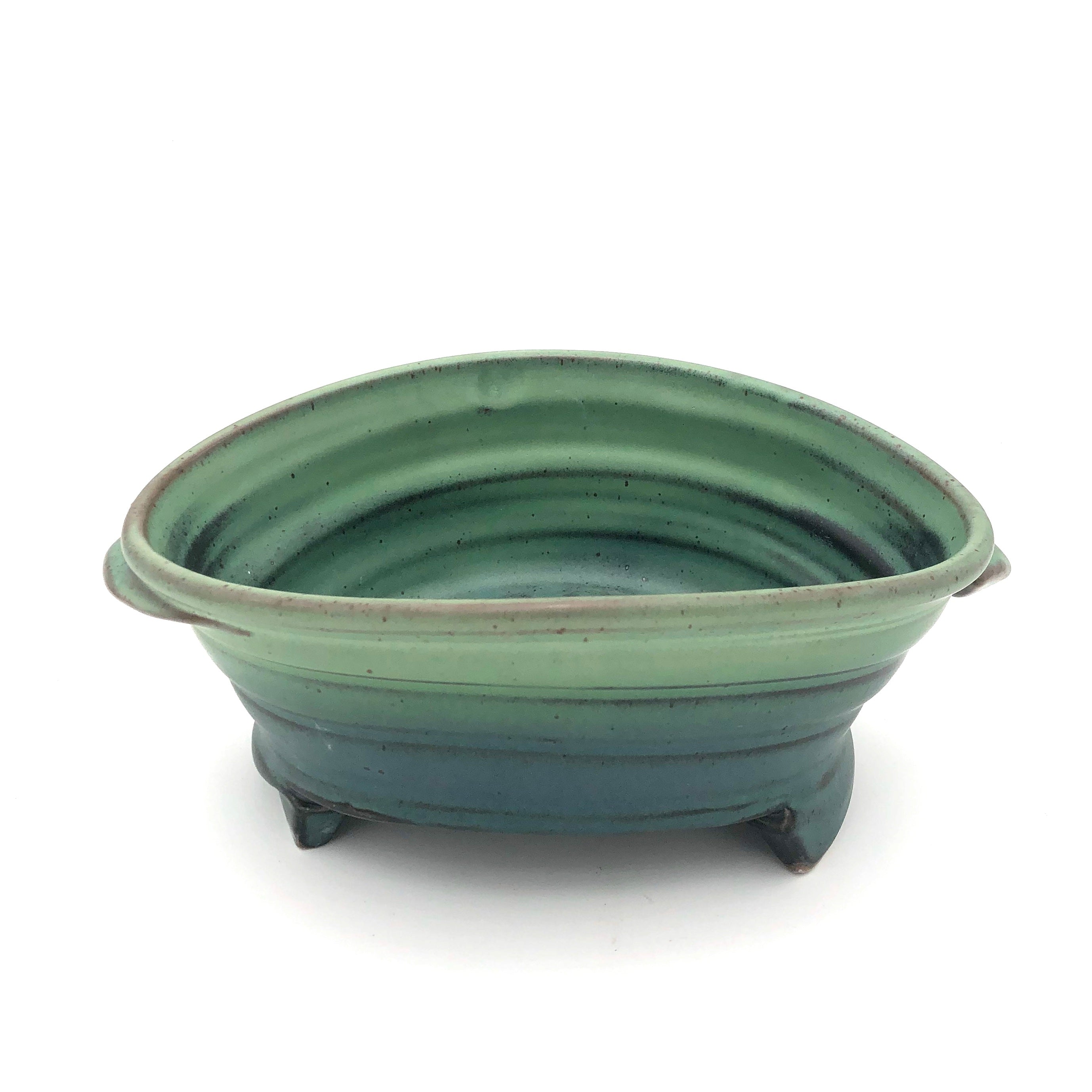 Smith Oval Serving Bowl Small - Light Green Ceramic Dish for Salads, Snacks & Appetizers - Perfect for Parties, Dining & Home Decor