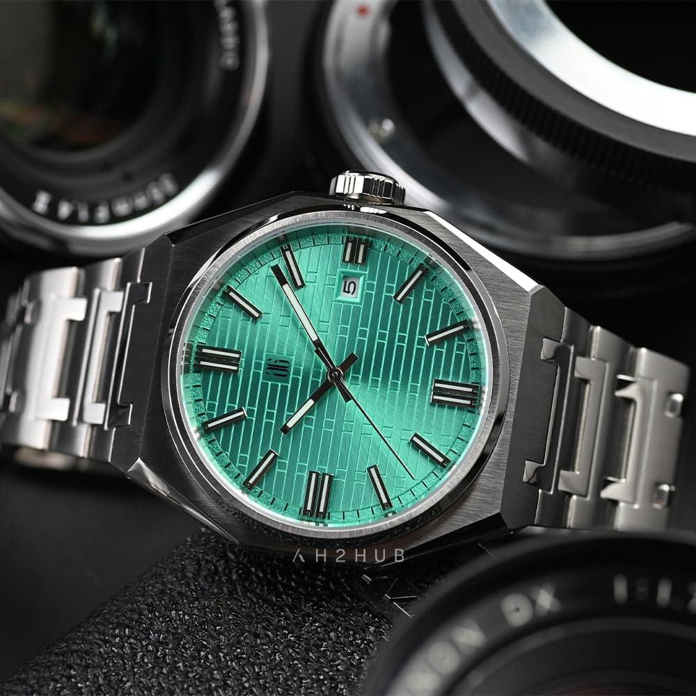 AG Collective Men's Stainless Steel Watch with Silver Dial - Model G 8048 S CY | Waterproof Casual & Dress Watch for Business, Office, and Everyday Wear