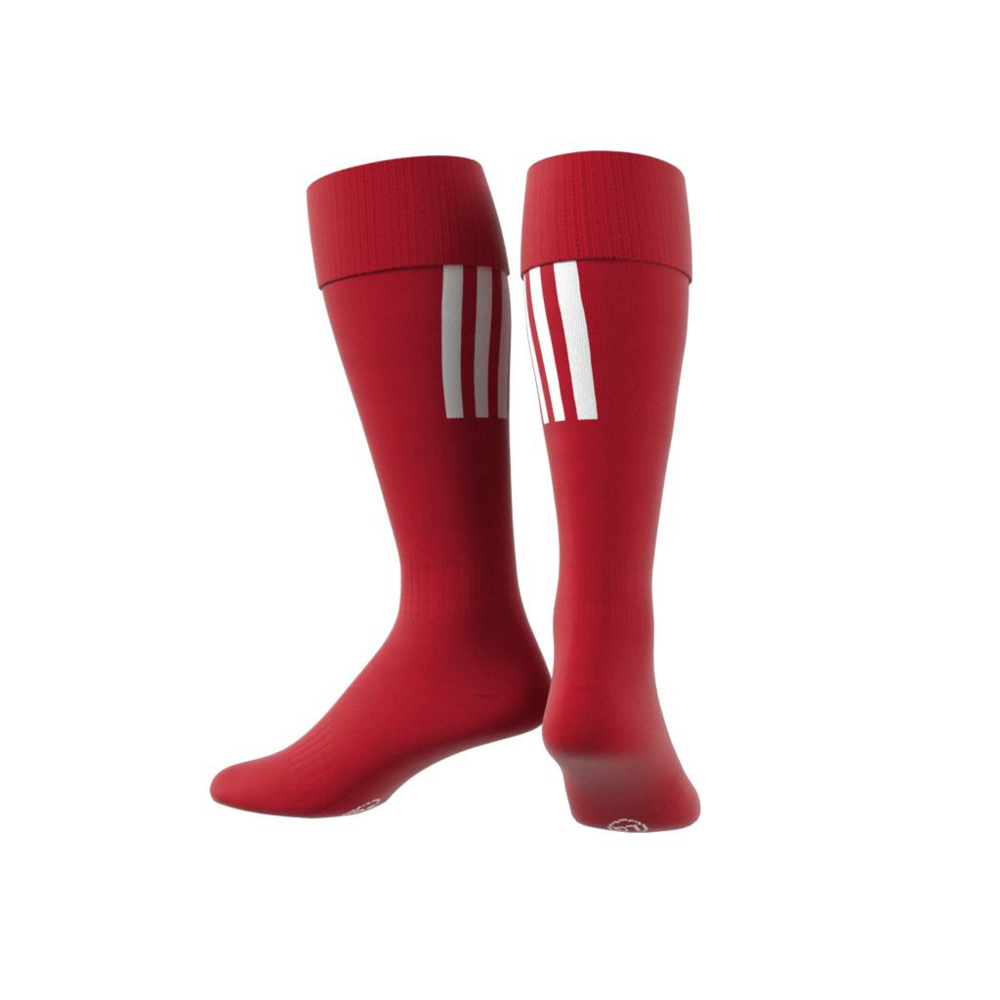 Adidas Santos 18 Soccer Socks - Red & White Football Socks for Men - Comfortable Breathable Athletic Socks for Soccer, Training & Sports Performance