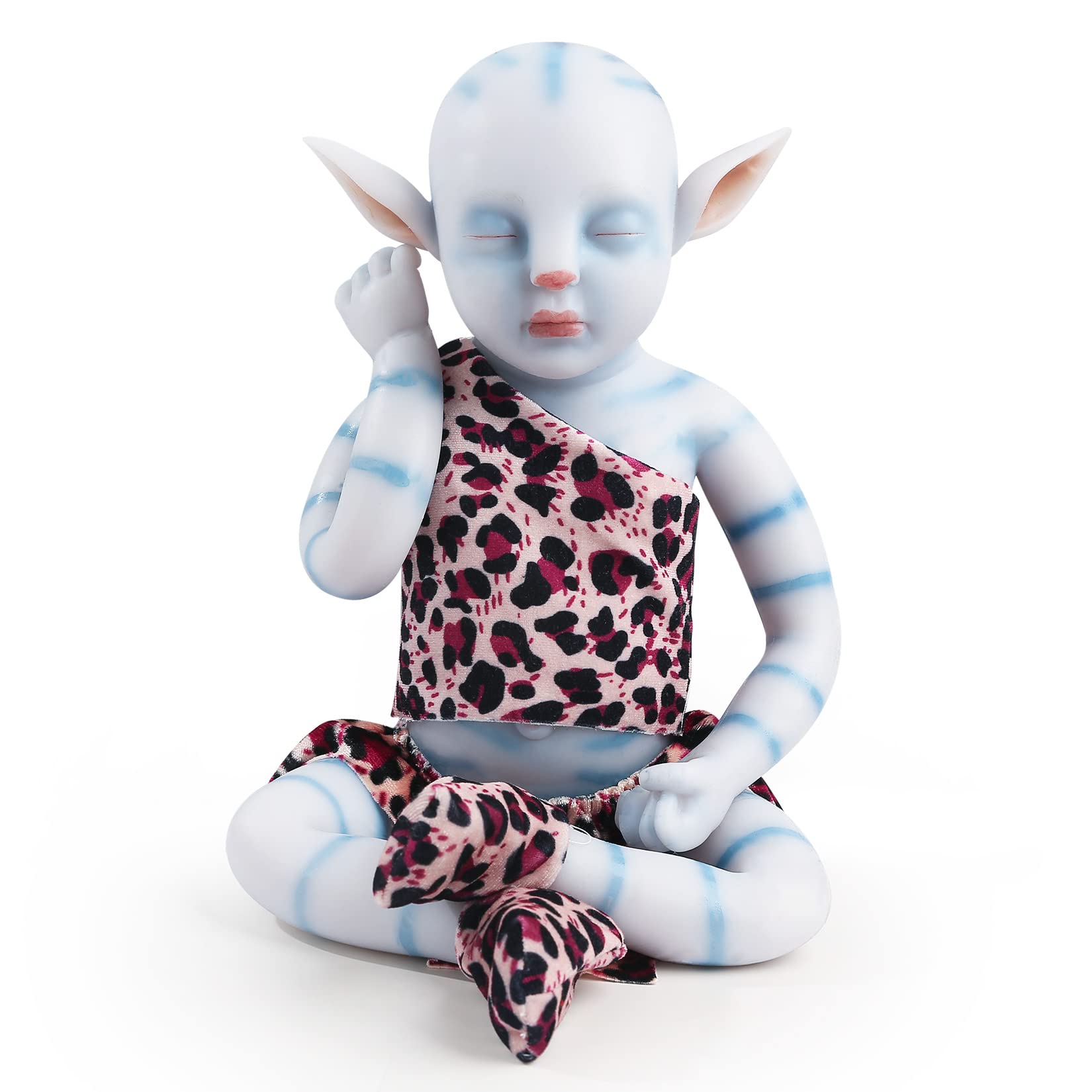 Vollence 17 Inch Full Body Silicone Baby Doll - Realistic Avatar Na'vi Reborn Doll for Boys & Kids | Perfect for Role Play, Gift Giving & Collecting