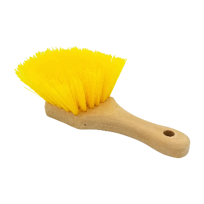 HBR200Y Short 8-Inch Yellow Paint Brush - Perfect for DIY Projects, Home Painting, and Artwork