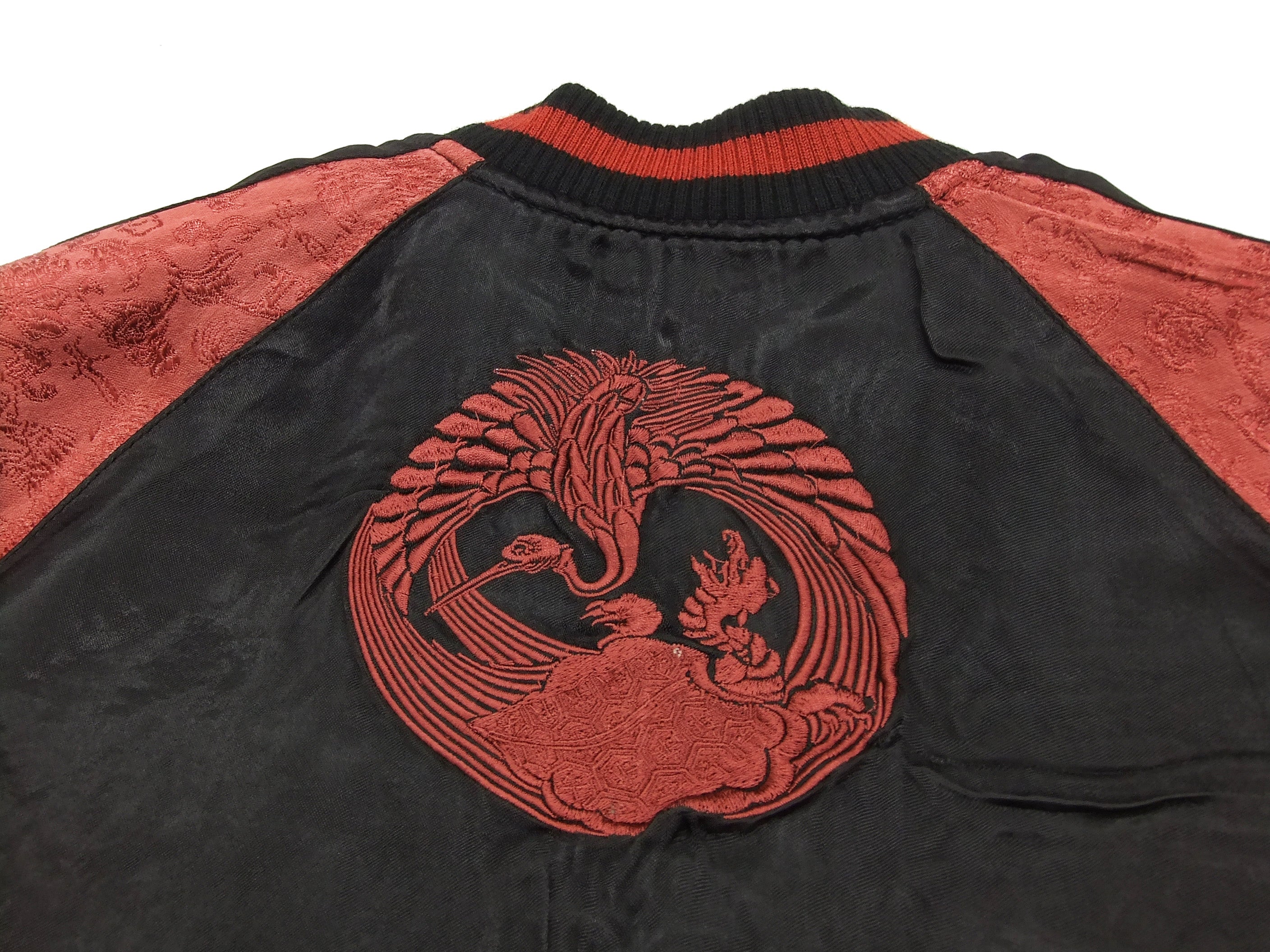 Men's Japanese Souvenir Jacket - Hanatabi Gakudan Sukajan with Buddhism Design SSJ 005 | Vintage Bomber Style for Streetwear & Casual Outfits