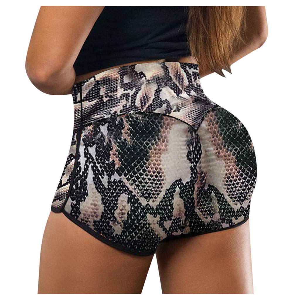 Women's Booty Shorts - Sexy Yoga & Gym Workout Shorts with Tummy Control for Fitness & Running