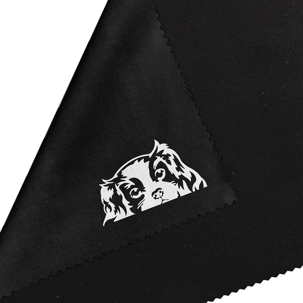 WIRESTER 3 Pack Microfiber Cleaning Cloths 7.1 x 5.9 Inches for Glasses, Phone Screens, Laptops, Cameras - Soft Scratch-Free Lens Cleaning - Perfect for Home, Office & Travel Accessories (Cavalier King Charles Spaniels Design)