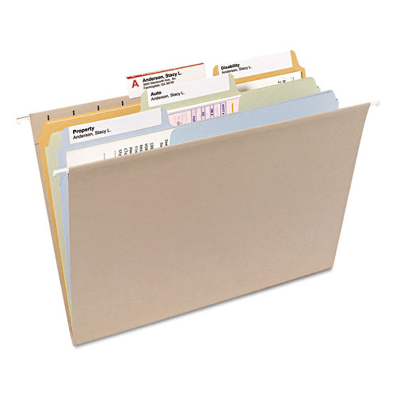Supertab Extra Large Label File Folders - 3rd Cut Letter Size (100-Pack) for Office, School & Home Organization