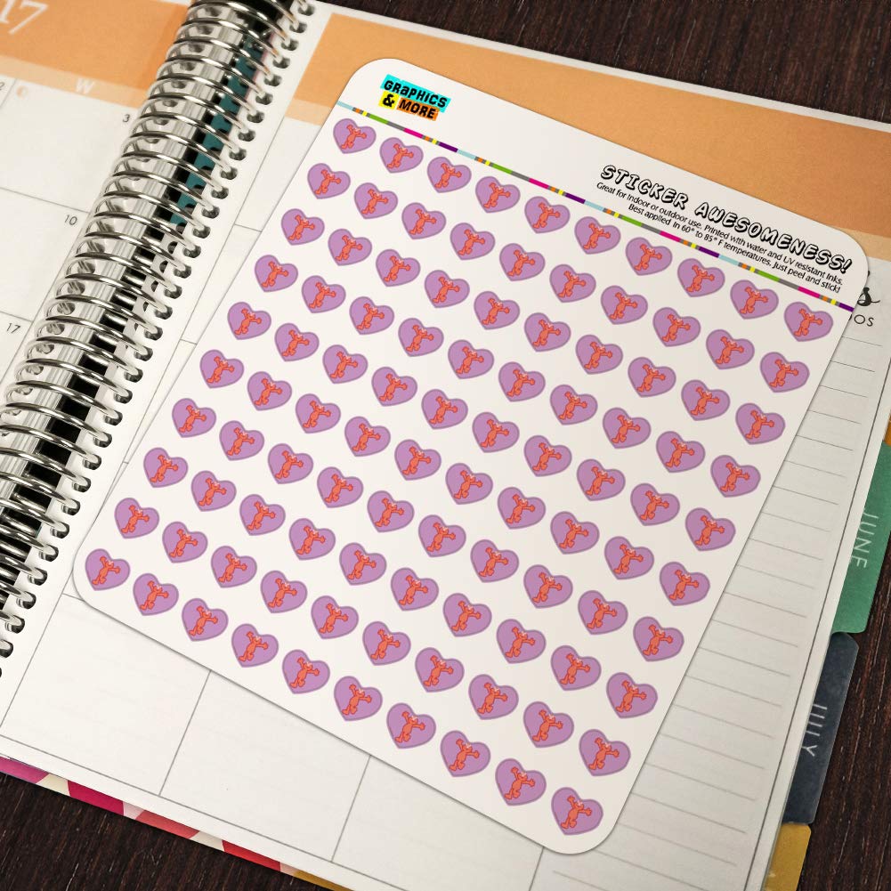 Sesame Street Elmo Distressed Heart Shaped Planner Stickers - Cute Scrapbook Decals for Journals, Calendars, DIY Crafts & School Projects (Pack of 50) - Perfect for Bullet Journaling, Scrapbooking & Gift Wrapping