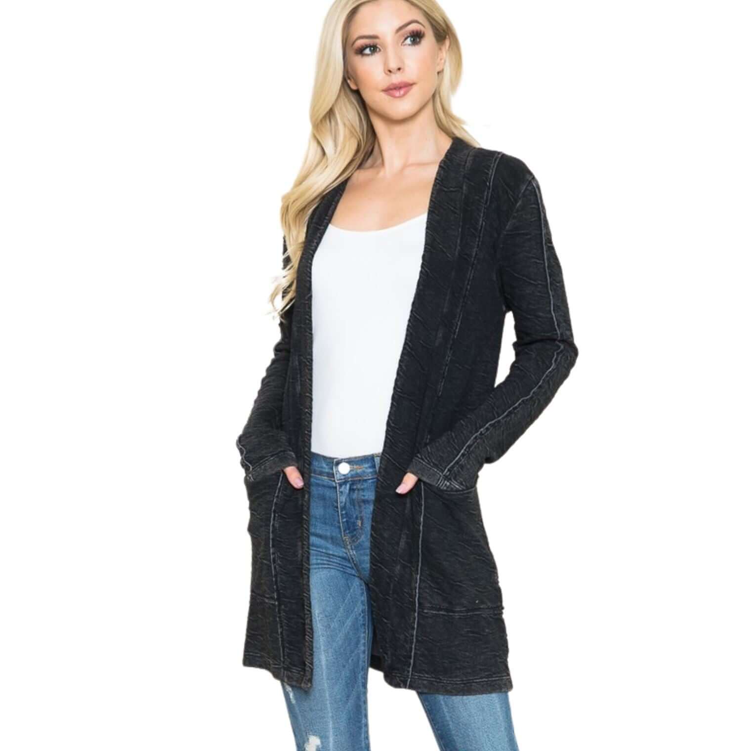 Vintage Fashion Cardigan for Women - Soft & Cozy Knit Sweater Made in USA - Perfect for Fall Layering, Casual Outfits & Office Wear