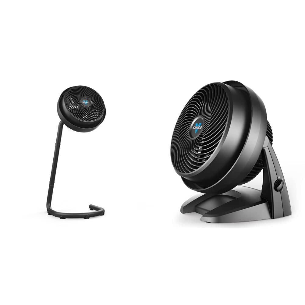 Vornado 783 Large Air Circulator Fan with Adjustable Height & 630 Medium Air Circulator Fan - Powerful Whole Room Cooling for Home, Office, and Bedroom Use