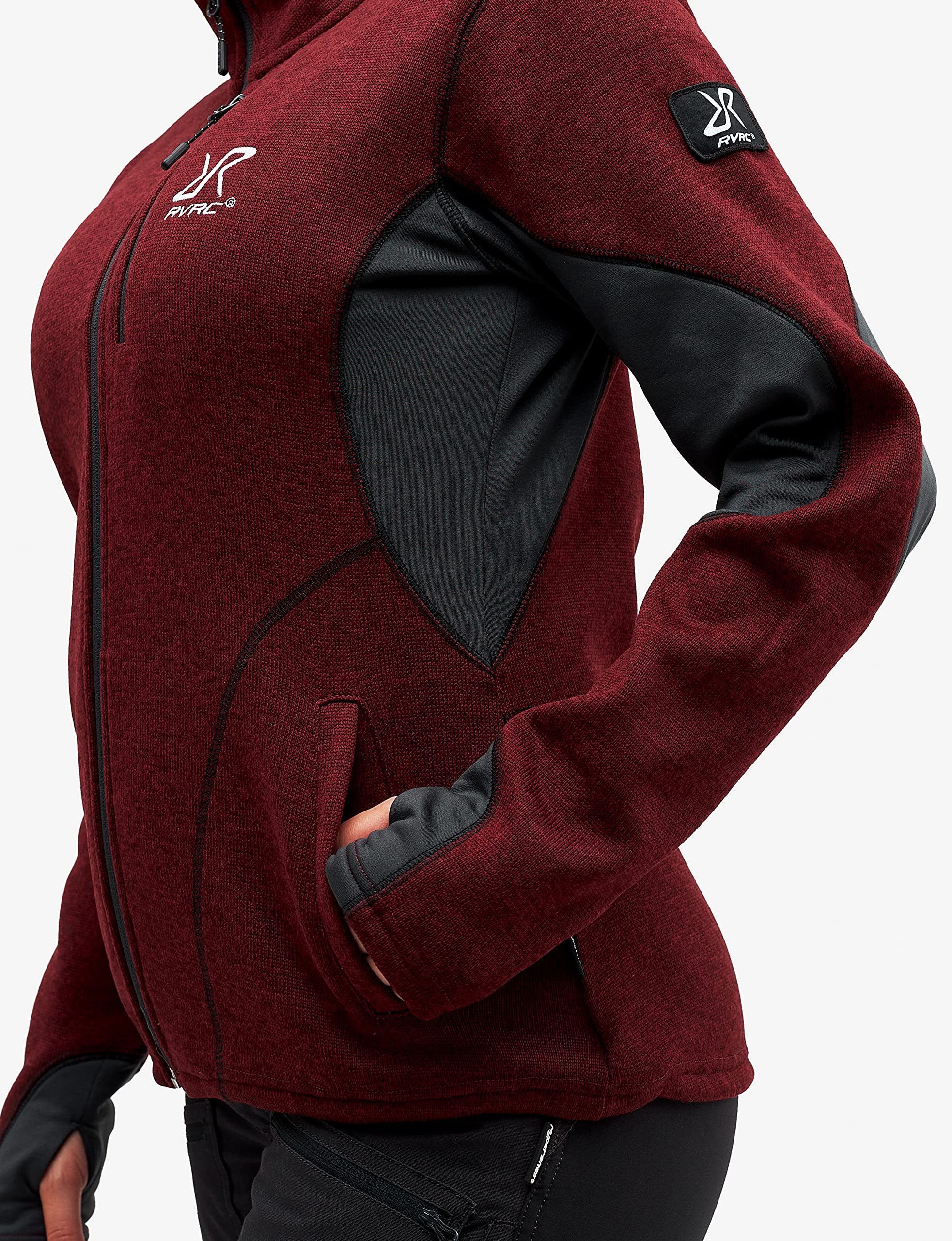 RevolutionRace Women's Fusion Fleece Jacket - Lightweight Warm Winter Outdoor Fleece Coat for Hiking, Camping & Travel | Water-Resistant Softshell Windbreaker for Active Lifestyle