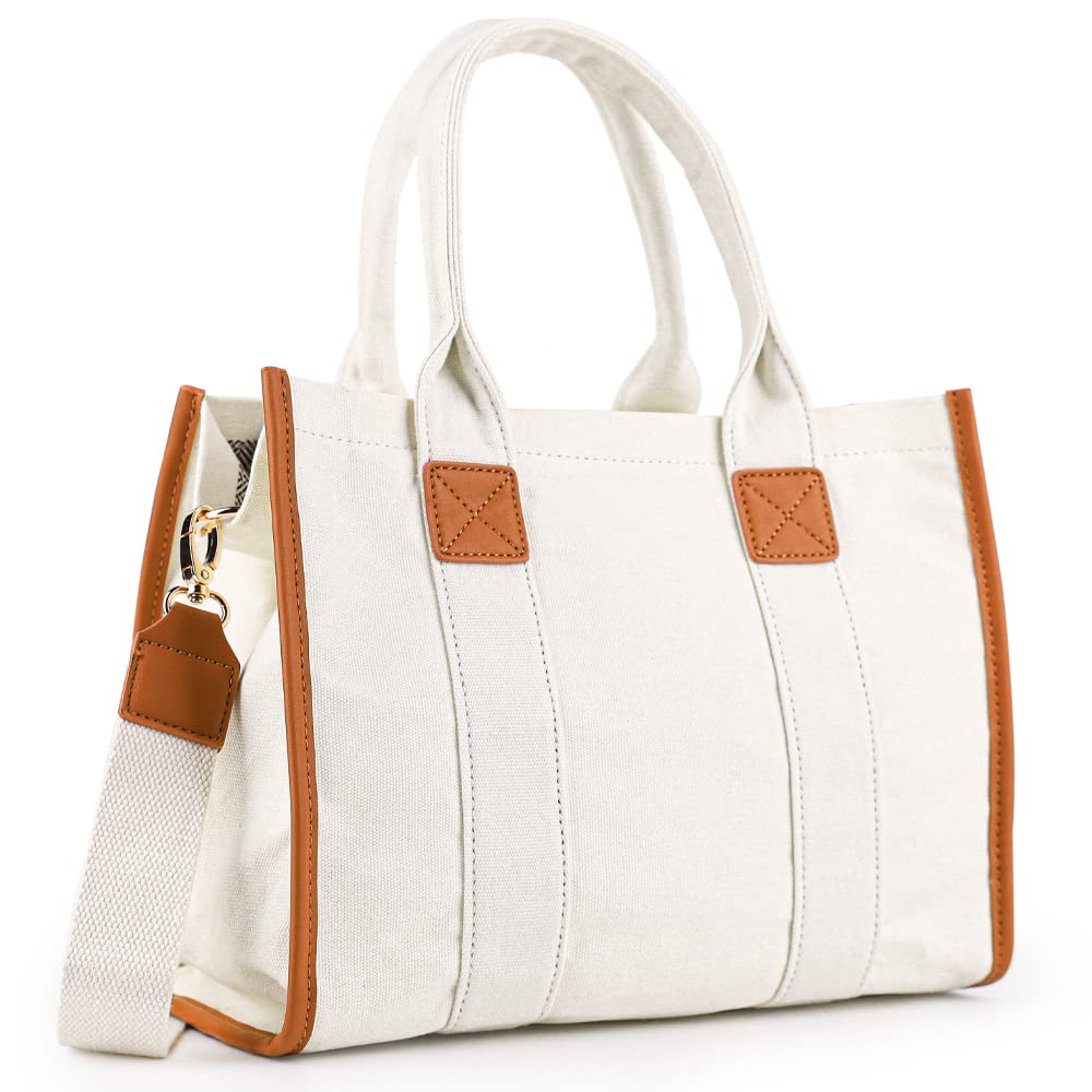 Stylish Canvas Tote Bag for Women - Durable Crossbody & Top Handle Handbag - Perfect for Shopping, Work, Travel & Everyday Use