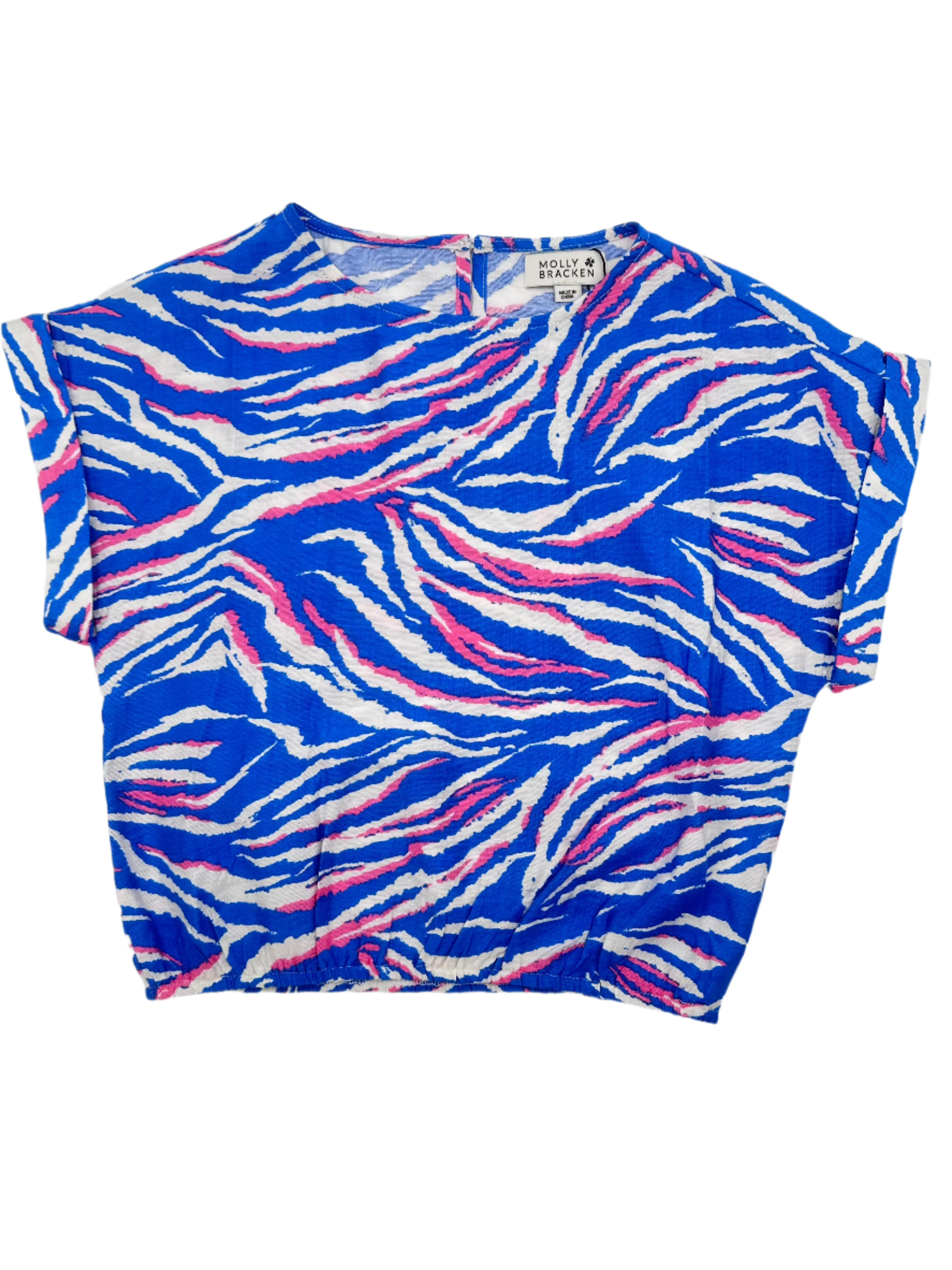 Girls' Zebra Print Daze Top - Stylish & Comfortable Graphic Tee for Casual Wear, School & Playdates