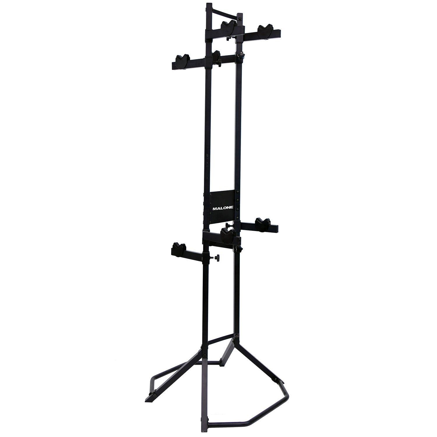 Malone GrandStand 4 Bike Free Standing Storage Rack - Heavy Duty Bike Stand for Garage, Basement & Outdoor Use - Secure Bicycle Organizer for Mountain, Road & Kids Bikes