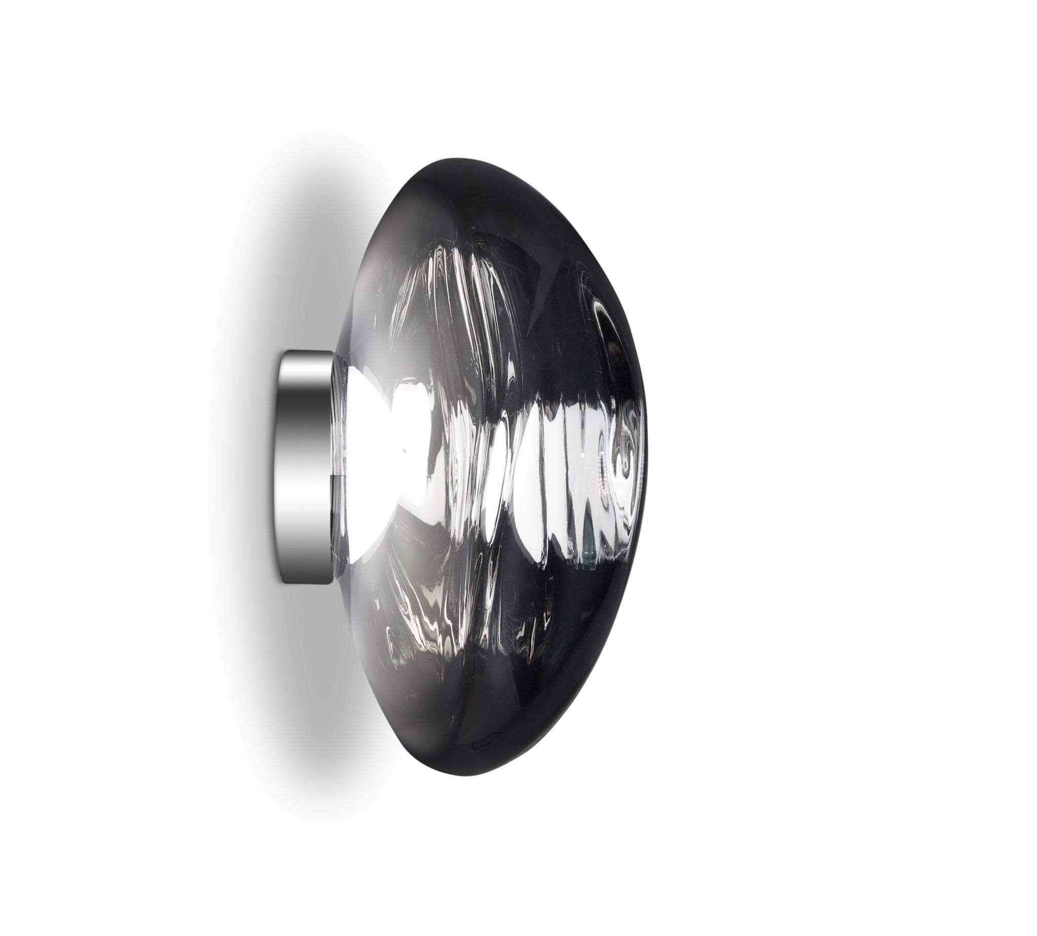 TOM DIXON Melt Surface Chrome LED Pendant Light - Modern Minimalist Ceiling Fixture for Living Room, Bedroom & Dining Area