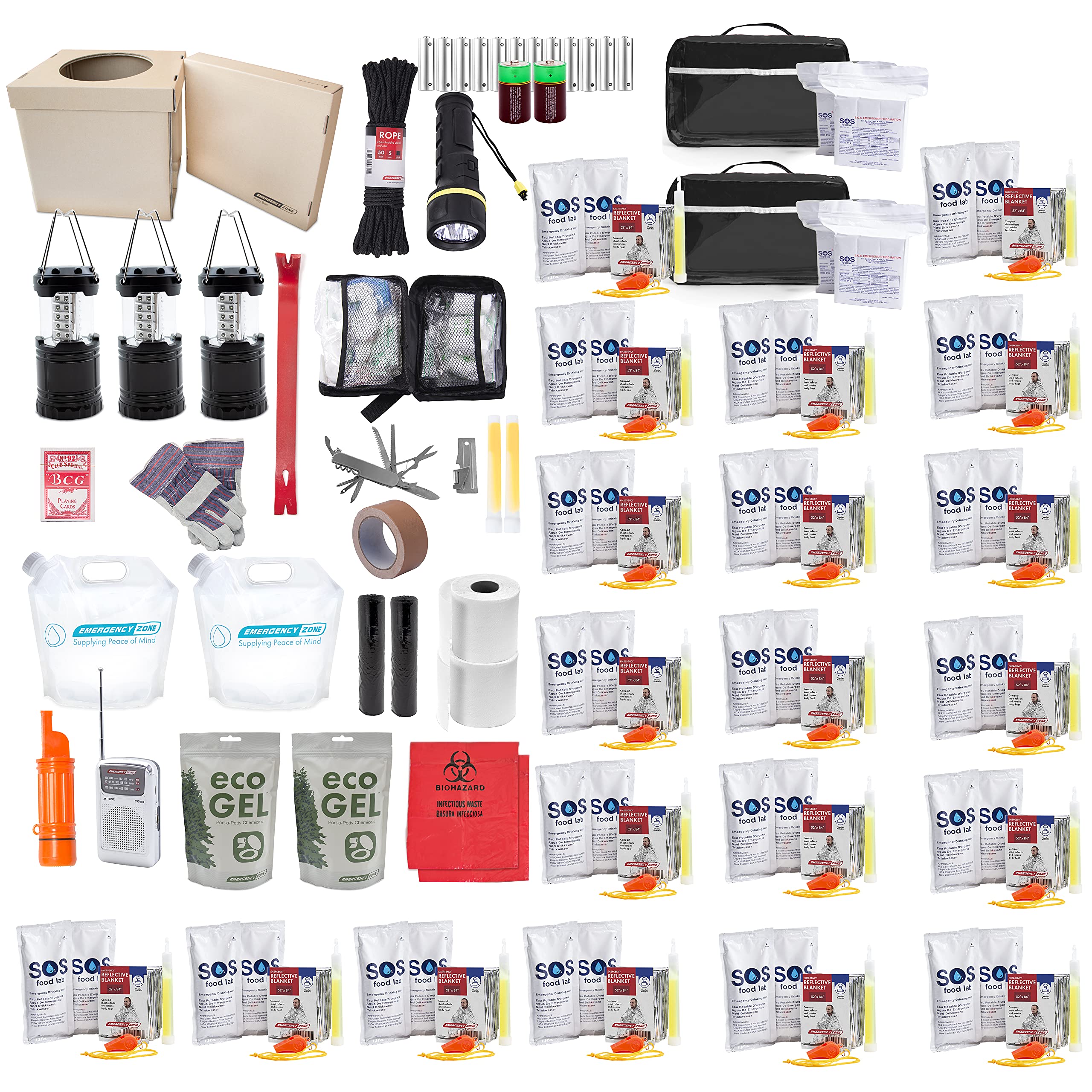 20-Person Office Emergency Survival Kit – Workplace Safety Supplies for Emergencies, Lockdowns & Disasters | Essential Office Preparedness Kit for Employees | Ideal for Corporate Offices, Schools & Public Buildings
