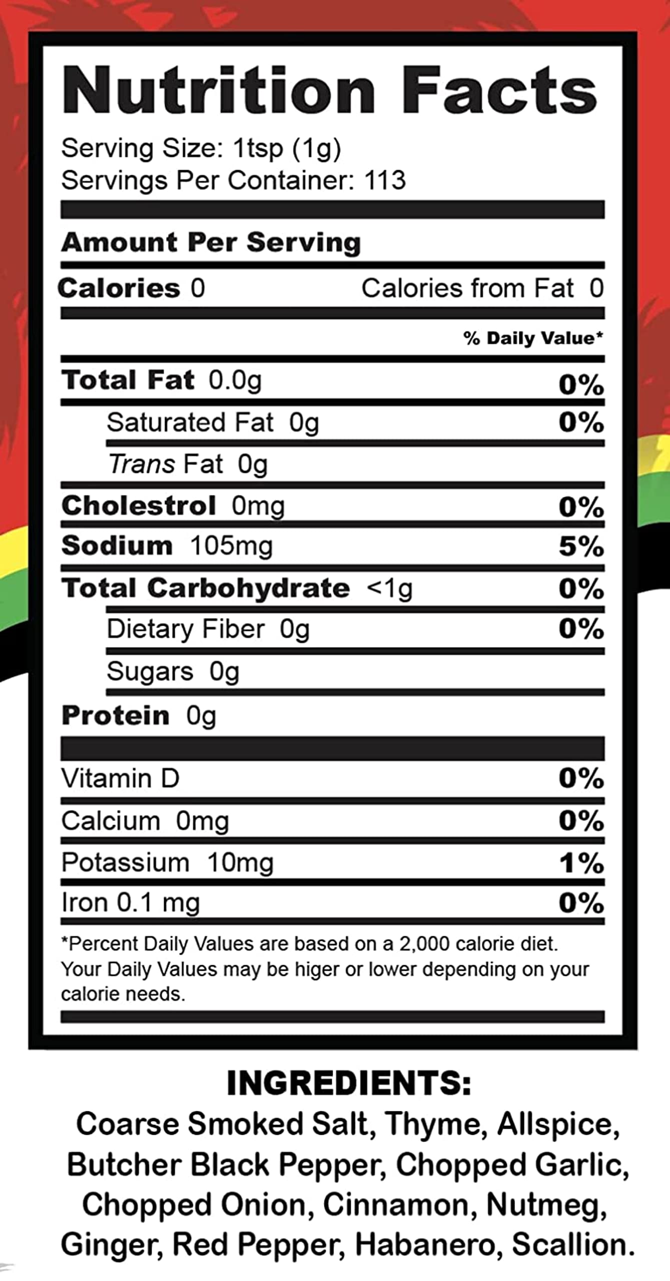 Premium Jamaican Jerk Seasoning - Authentic Caribbean Kitchen HOT Spice Blend (4 Oz) | Kosher, Low Sodium, Non-GMO, Gluten-Free, Vegan | Perfect for Grilling, Marinades, Chicken, Fish & Vegetables
