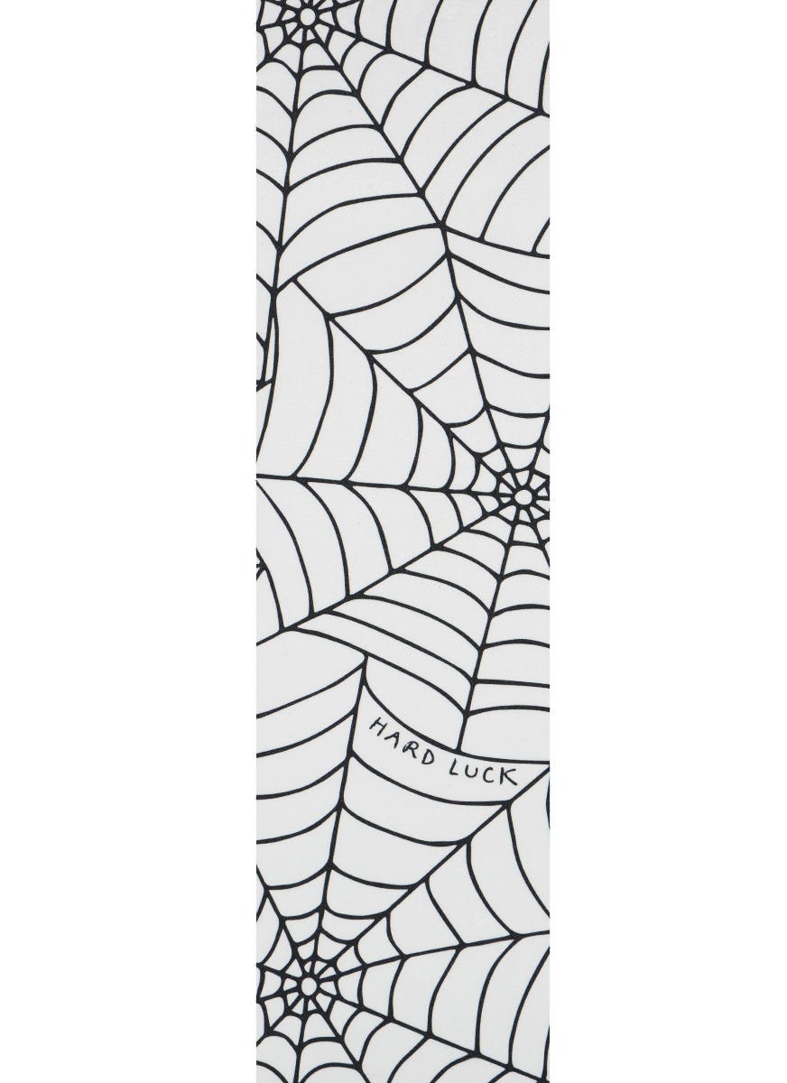Hard Luck Spider Web Grip Tape - Premium Skateboard Grip Tape with Unique Web Design - Perfect for Skateboards, Longboards & Scooters