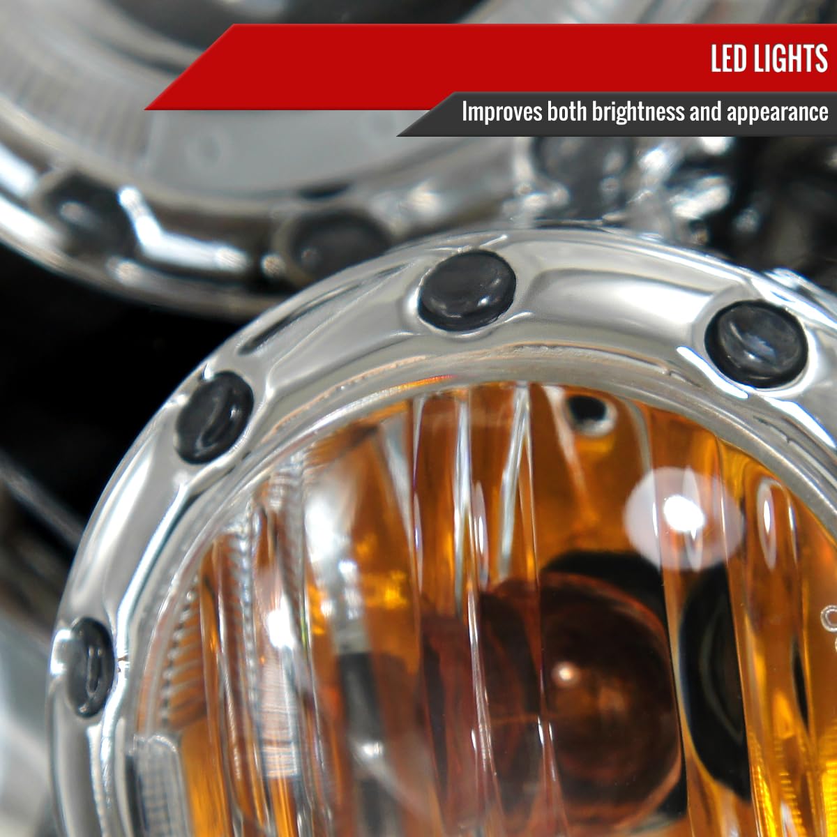 07-15 LED Halo Projector Headlights - Clear Lens Replacement Kit (Left + Right Pair) - Upgrade Your Vehicle Lighting for Better Night Visibility & Style