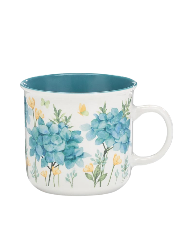 Beautiful Hydrangea Blooms Ceramic Coffee Mug - Perfect for Tea, Coffee & Hot Drinks at Home or Office