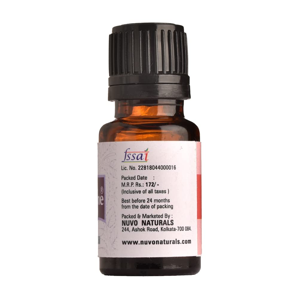 Nuvotone 100% Pure Natural Orange Essential Oil - 10ml for Aromatherapy, Diffusers & DIY Skincare