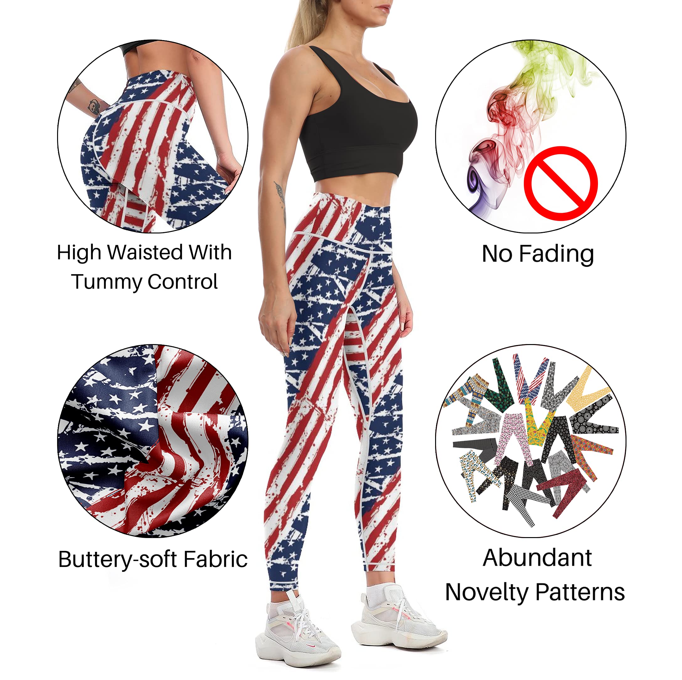 Cerburny High Waisted Yoga Pants for Women - Tummy Control Workout Leggings, Gym Athletic Spandex Pants | Perfect for Yoga, Running & Casual Wear