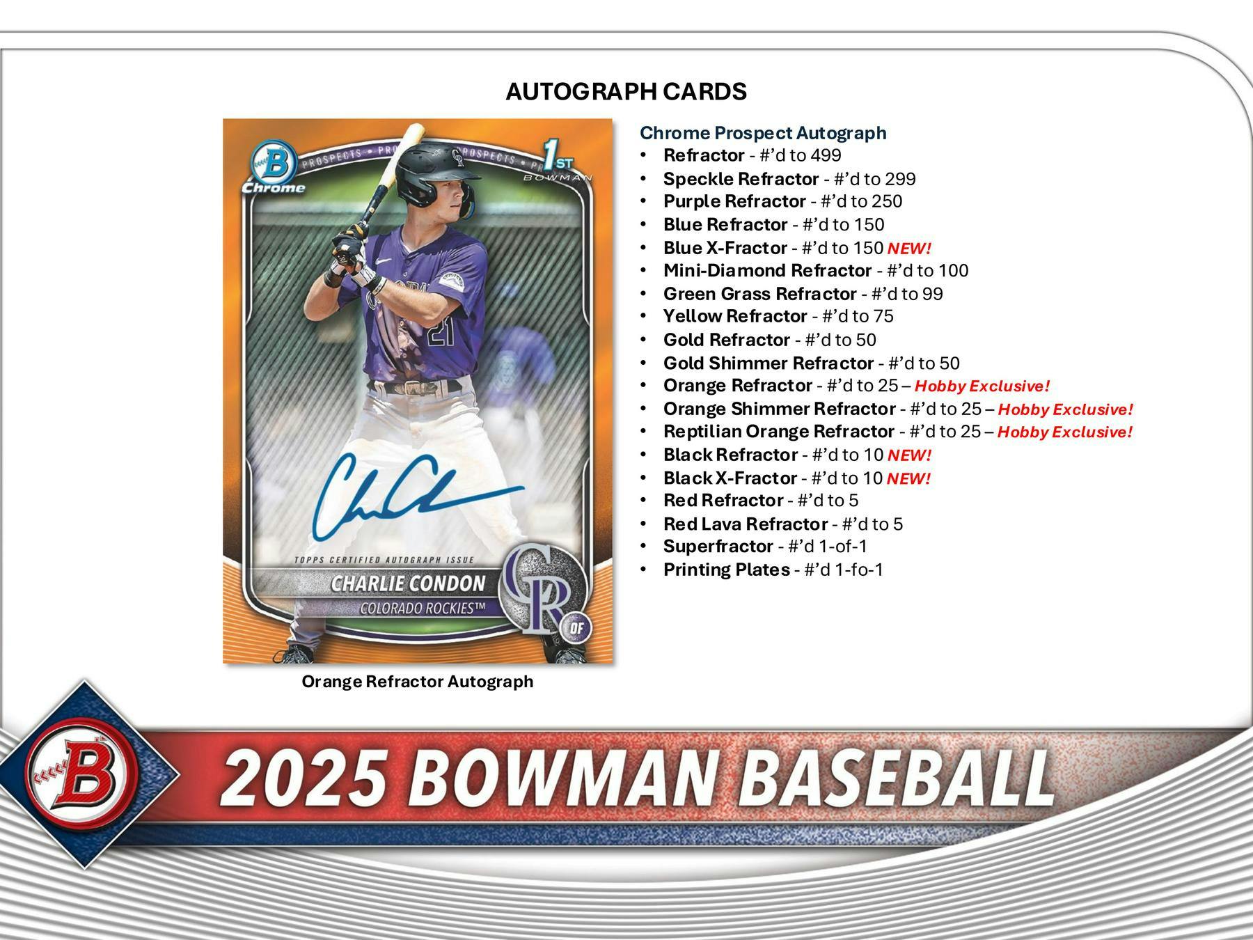 2025 Bowman Baseball Hobby Box - 24 Packs with Autograph & Rookie Cards - Perfect for Collectors, Investors & Fantasy Baseball Fans (Ideal for Trading, Gifting & Display)