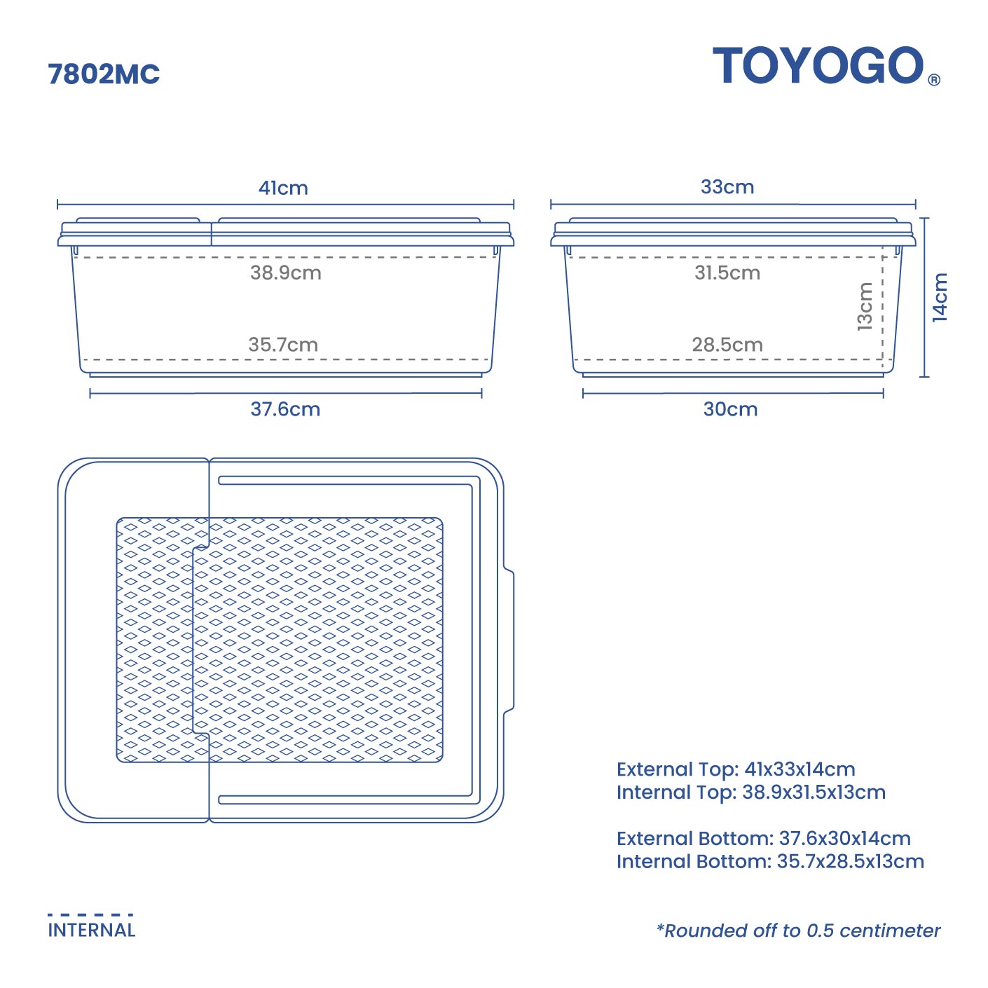 TIBIT BOX (7802MC) - Premium Storage Solution for Home & Office Organization | Compact, Durable & Stylish | Perfect for Organizing Documents, Toys & Accessories