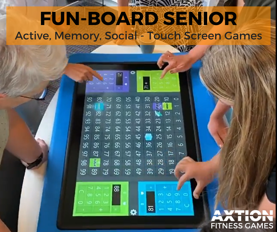 Fun Board Senior Brain Fitness Touch Pad - Interactive Memory Game for Elderly & Adults - Enhance Cognitive Skills & Mental Agility - Perfect for Home, Nursing Homes & Senior Care Activities
