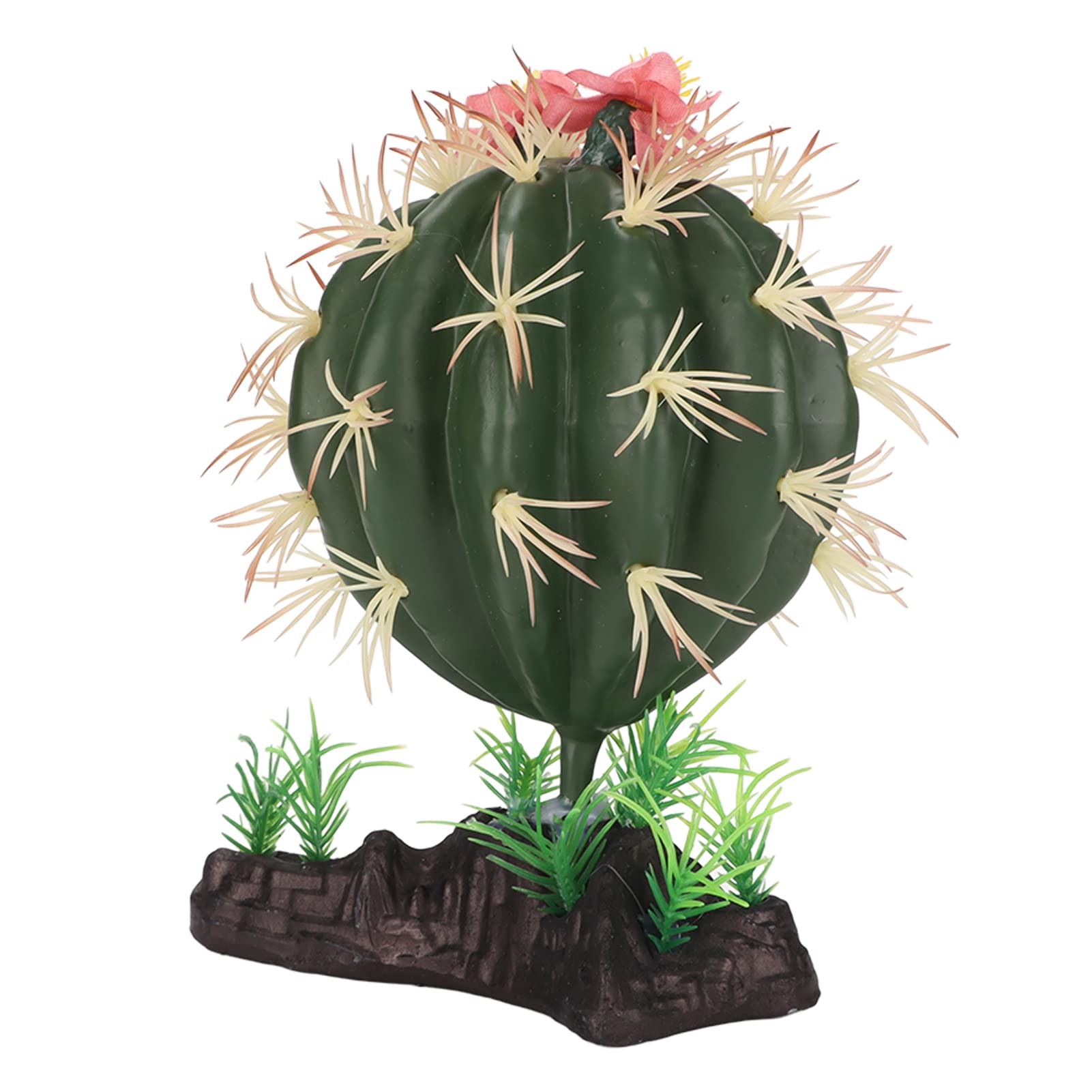 HEEPDD Artificial Cactus Plant for Aquarium & Terrarium - Realistic Fake Cactus Decor for Fish Tank, Reptile Habitat - Perfect for Desert Theme Aquascaping and Lizard Enclosure Decoration