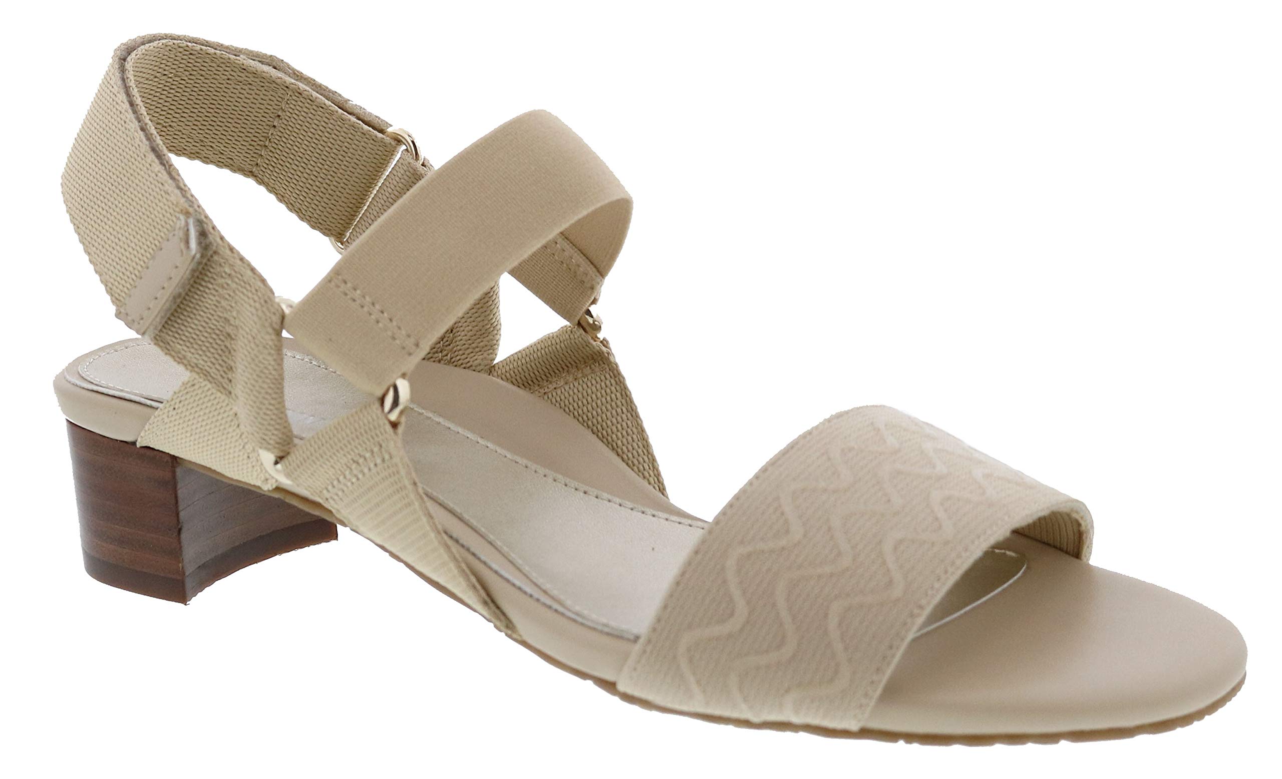Ros Hommerson Women's Comfortable Casual Heeled Sandals with Adjustable Slingback Strap - Perfect for Office, Date Night & Summer Outfits