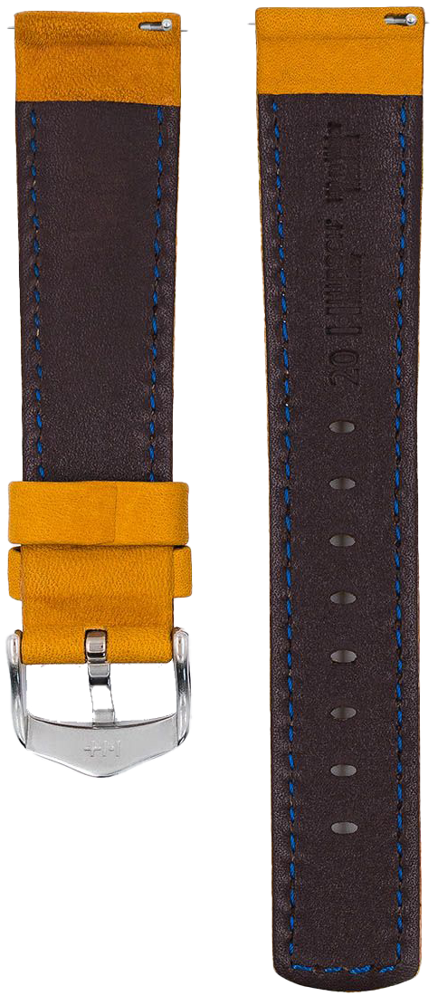 Hirsch Mariner Golden Brown 22mm Genuine Leather Watch Strap - Premium Replacement Band for Men's Watches | Perfect for Dress, Business & Casual Wear