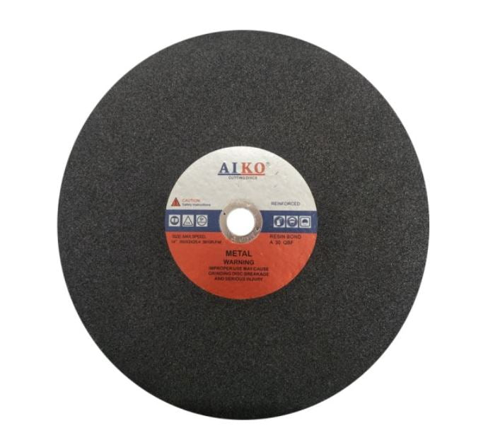 Aiko 14-Inch Metal Cutting Disc - CD A14 Model - High-Performance Abrasive Wheel for Angle Grinders - Perfect for Metalworking, Construction, and DIY Projects