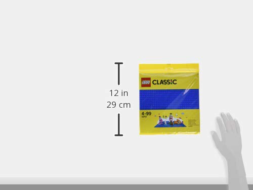 LEGO 10714 Blue Baseplate 25cm - Perfect for LEGO Building Projects, Kids Playtime & Creative Construction