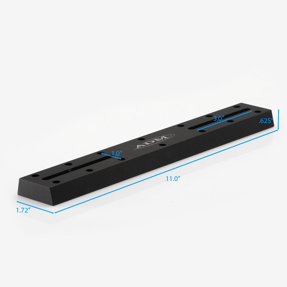ADM Accessories Vixen Style Universal Dovetail Telescope Mounting Bar - 11 Inch Long (VDUP11) - Perfect for Astronomy, Astrophotography & Telescope Mounting