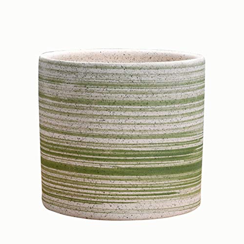 Breathable Ceramic Plant Pot for Succulents - Large Size Flower Container with Drainage for Home, Living Room, Balcony | Indoor Outdoor Gardening Decor