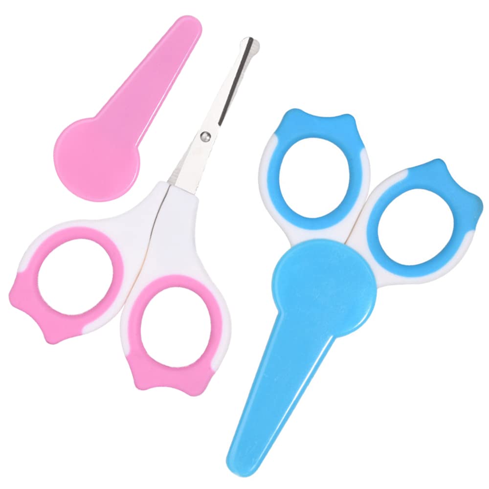 2 Pack Baby Nail Clippers & Scissors Set - Safe Infant Nail Trimmer for Newborns & Toddlers - Gentle Nail Care Tools for Kids Manicure & Grooming - Perfect for Home, Travel & Nursery Care