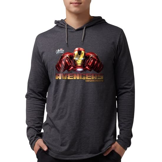 Iron Man Fists Graphic Hoodie for Men - Superhero Marvel Inspired Pullover Sweatshirt | Perfect for Cosplay, Comic Con & Casual Wear