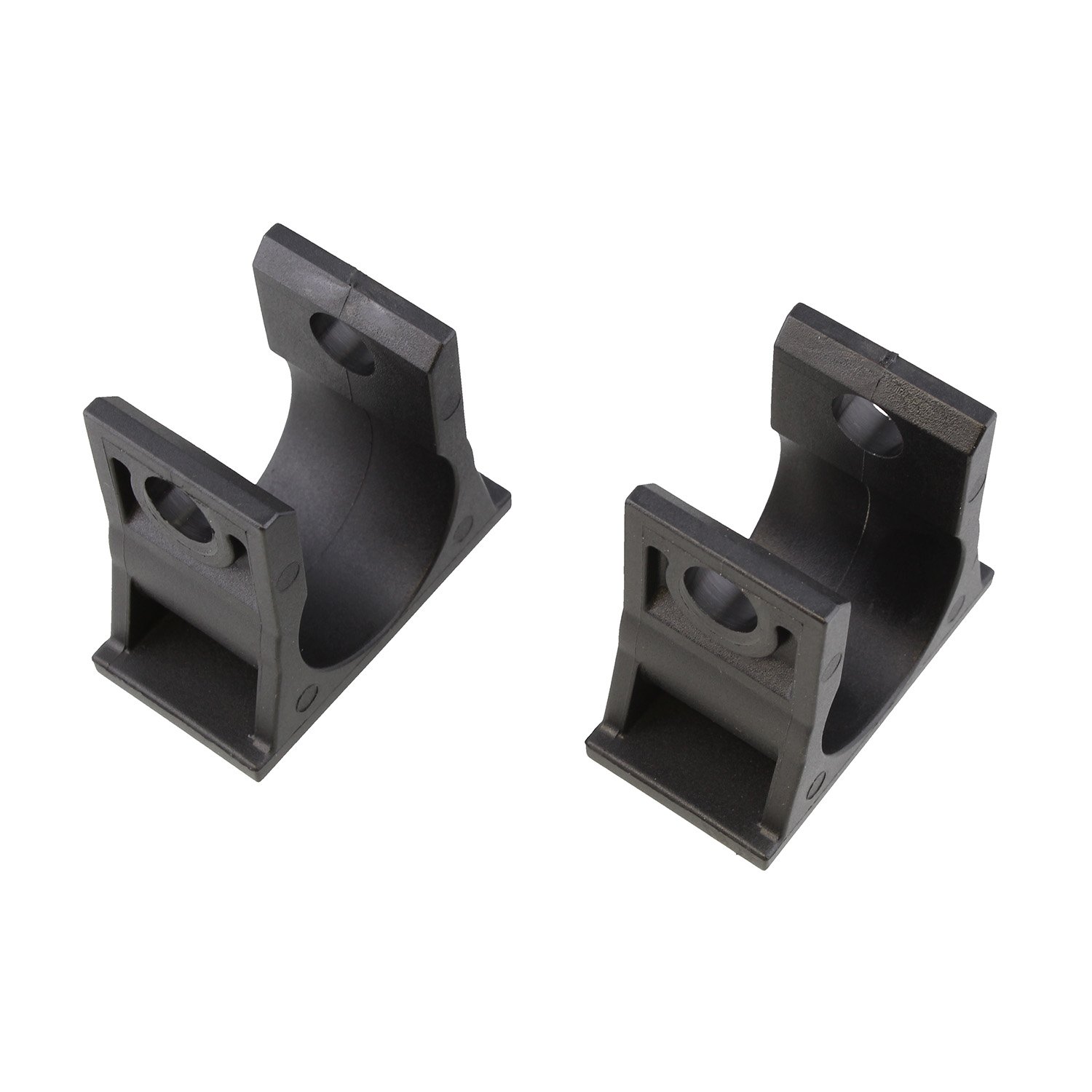 Deadwood Crafted Tools 1-Inch Plastic Hose Clamp System - 2 Pack U-Shaped Pipe Clamps for Plumbing, Electrical & Automotive Use | Durable Bracket Support for Pipes, Wires & Hoses | Perfect for Home Repairs, DIY Projects & Vehicle Maintenance