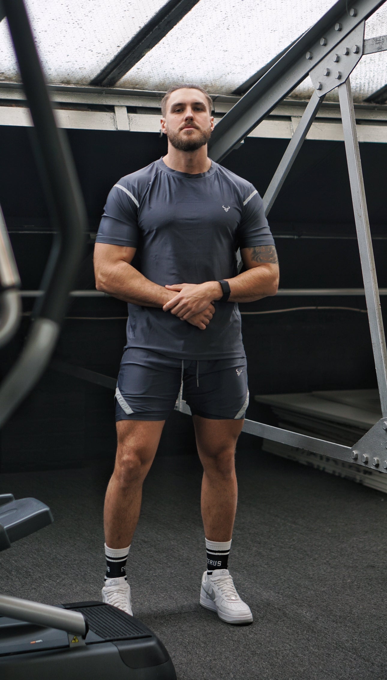 Cerus Grey Aura Men's T-Shirt - Soft Cotton Short Sleeve Casual Tee for Everyday Wear | Gym, Workout, Streetwear & Lounge Comfort