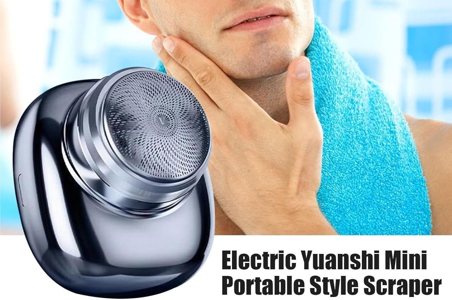 Best Electric Shaver for Men - Cordless Rechargeable Wet/Dry Rotary Shaver with Waterproof Design - Portable for Travel & Home Use - Perfect for Quick Grooming & On-the-Go Shaving