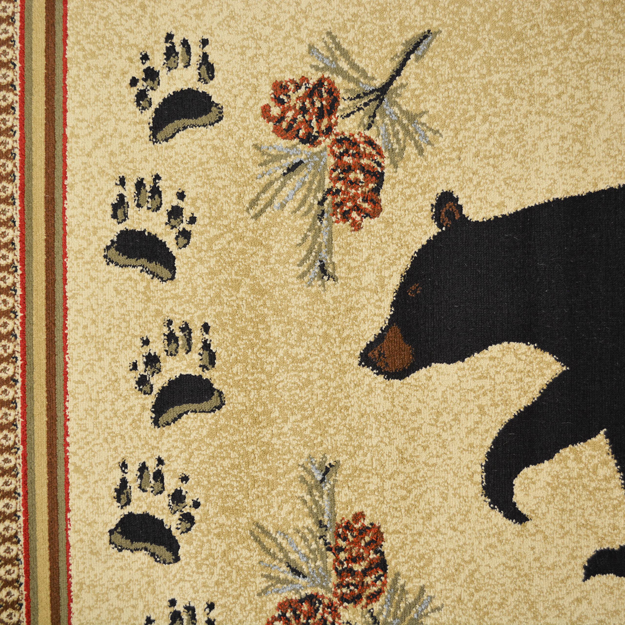 Mayberry Rug Woodlands Bear Area Rug 7'10
