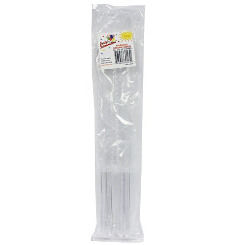 2-Pack Clear Plastic Serrated Cake Knife Set for Birthday Parties, Weddings & Events - Perfect for Slicing Cakes, Cheesecakes & Desserts