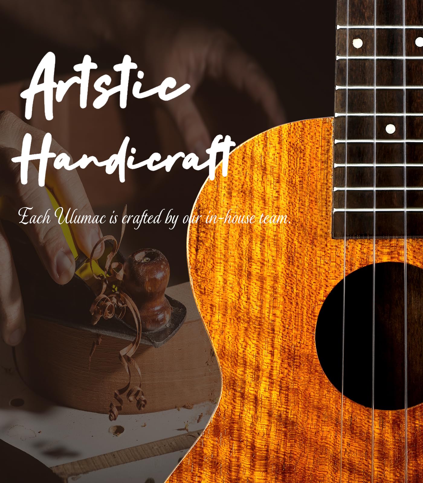 Premium KOA Acacia Wood Concert Ukulele 23 Inch - Professional Hawaiian Ukelele Kit for Adults & Beginners with Gig Bag, Tuner, Strings, Strap, Picks & Cleaning Cloth - Perfect for Music Lessons, Beach Performances & Family Gatherings