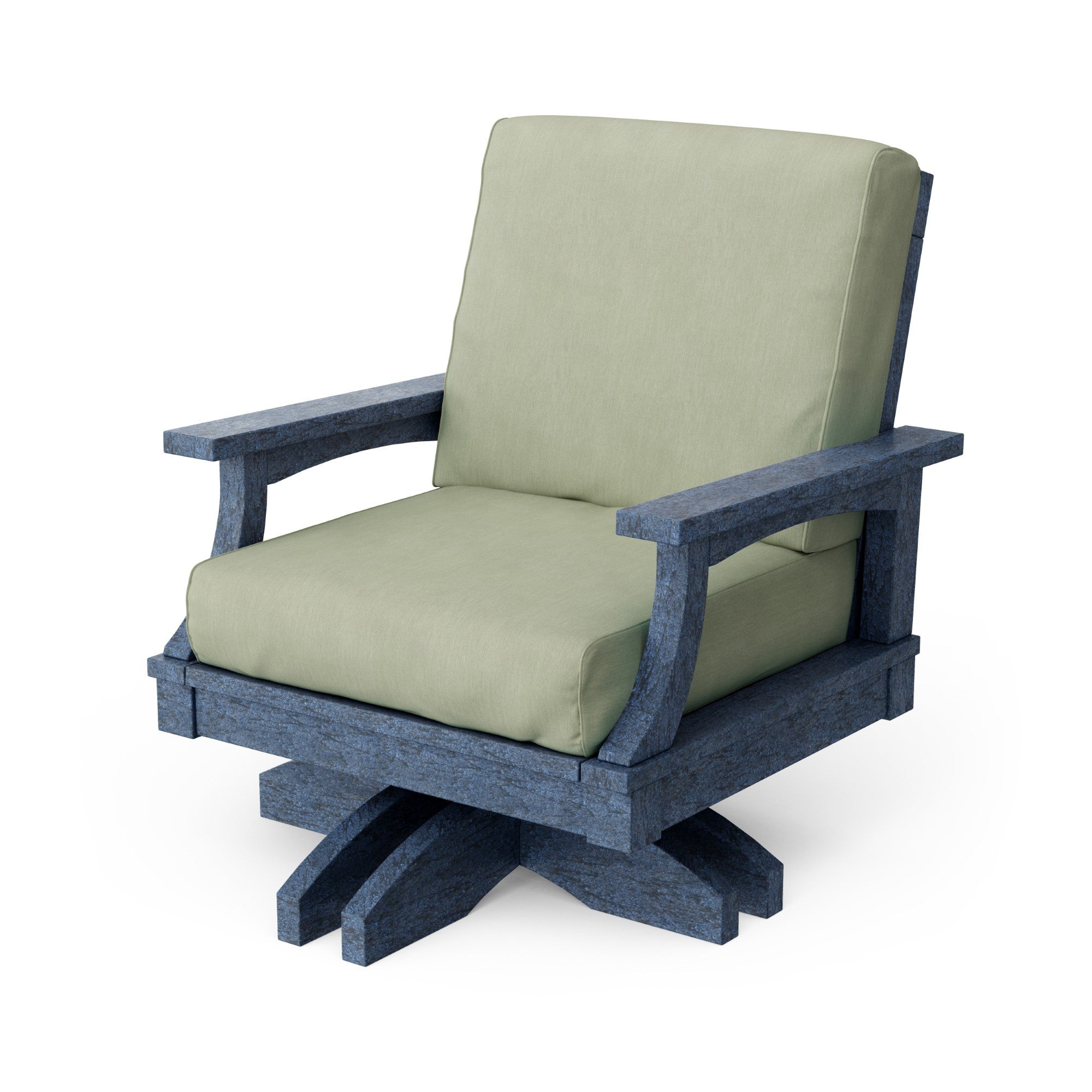 Heritage Deep Seating Swivel Chair - 360° Rotating Patio Lounge Chair with Cushions, Weather-Resistant Outdoor Furniture for Garden, Poolside & Backyard Relaxation
