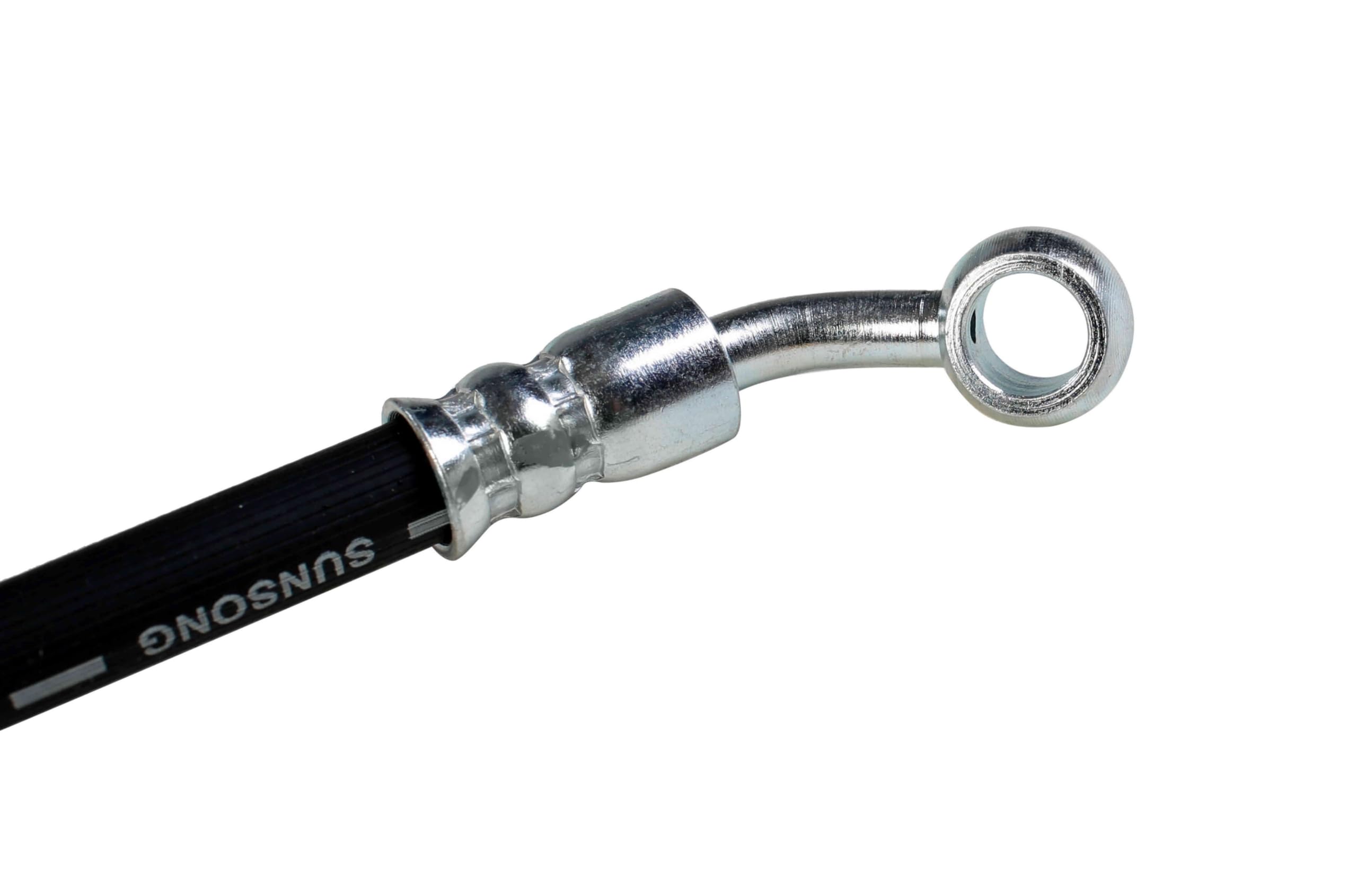 Sunsong 2205338 Brake Hydraulic Hose - High Performance Replacement for Cars & Trucks - Ideal for Off-Roading, Towing & Heavy-Duty Driving