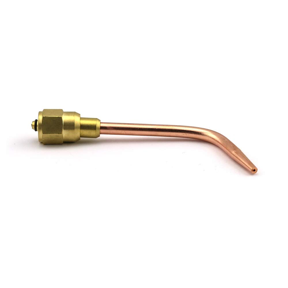 WeldingCity Acetylene Welding Brazing Nozzle Size 2 (2-W-J) with W-J Mixer - Compatible with Victor J-Series Torch Handles - Ideal for Metal Fabrication, HVAC Repair & Automotive Welding Projects