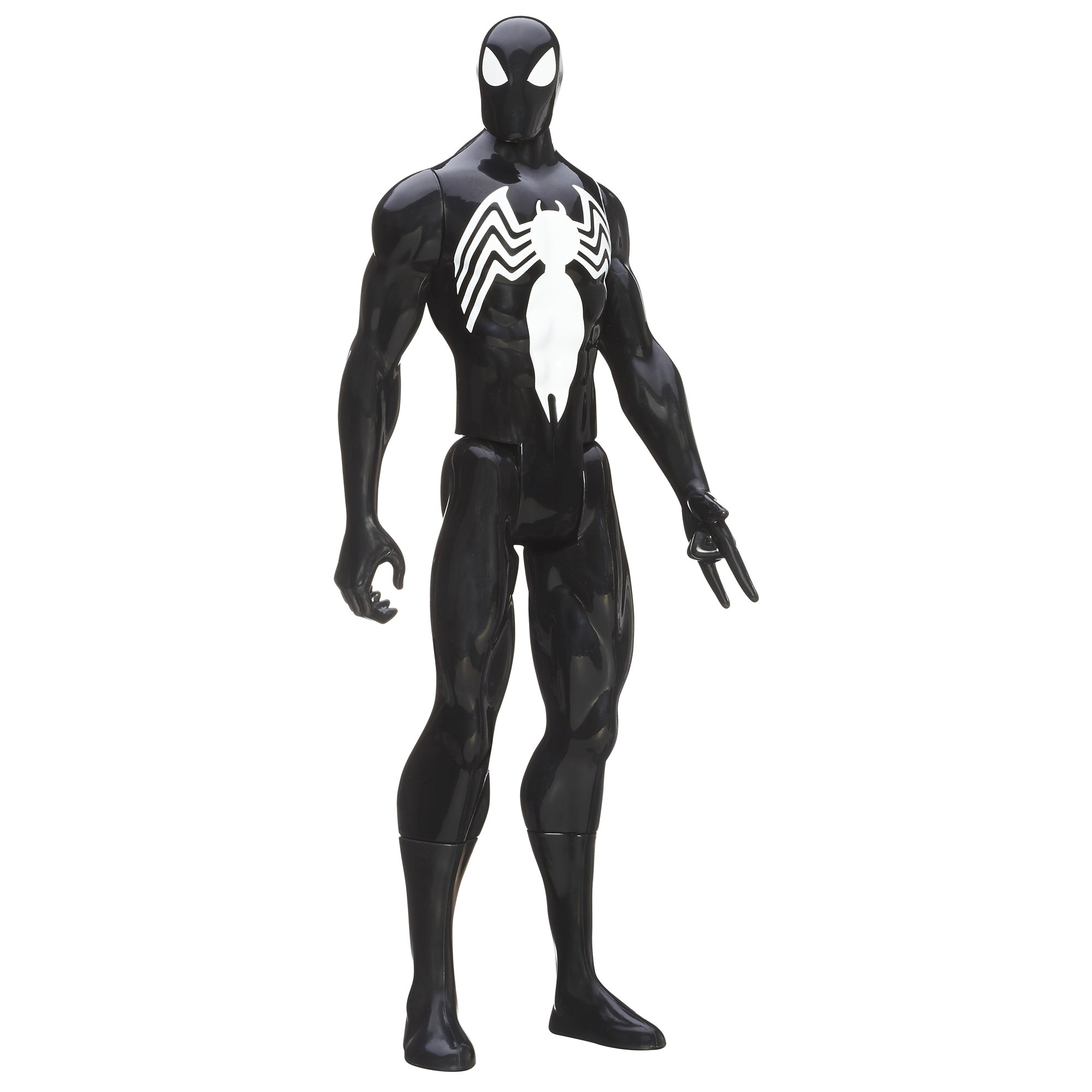 Marvel Ultimate Spider-Man Titan Hero Series Black Suit Spider-Man Action Figure - 12 Inch Collectible Toy for Kids & Adults | Superhero Play, Display & Gift Idea