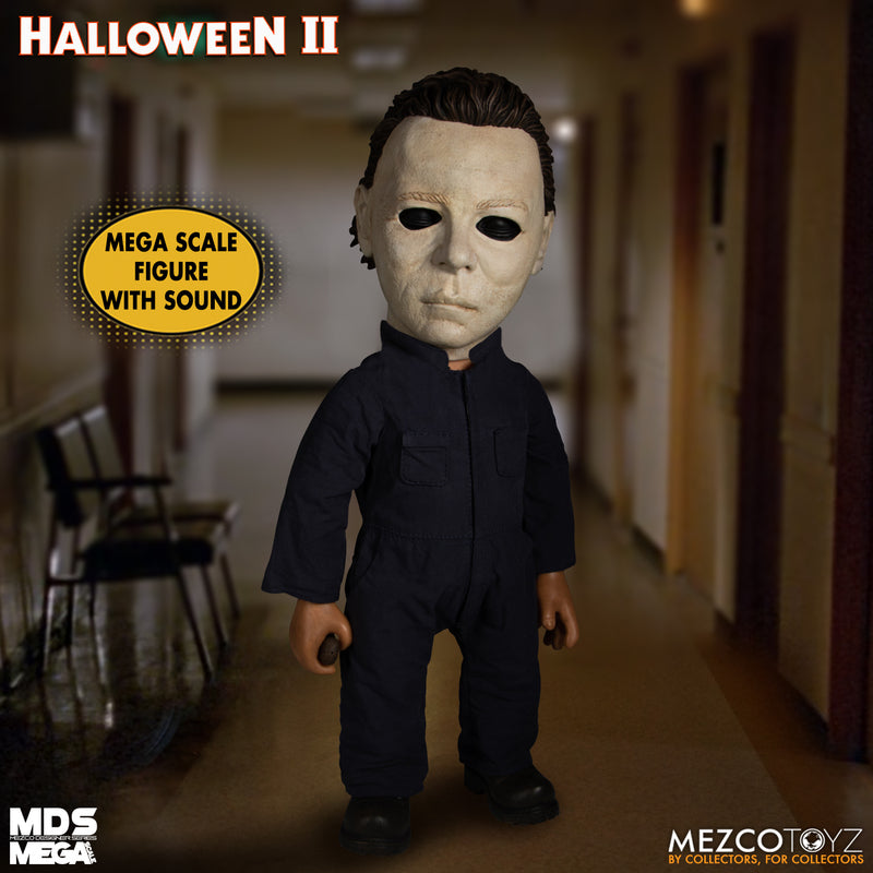 Michael Myers with Sound - Halloween II (1981) Mezco Designer Series MDS Mega Scale Action Figure - Horror Movie Collectible for Halloween Decor & Horror Fans