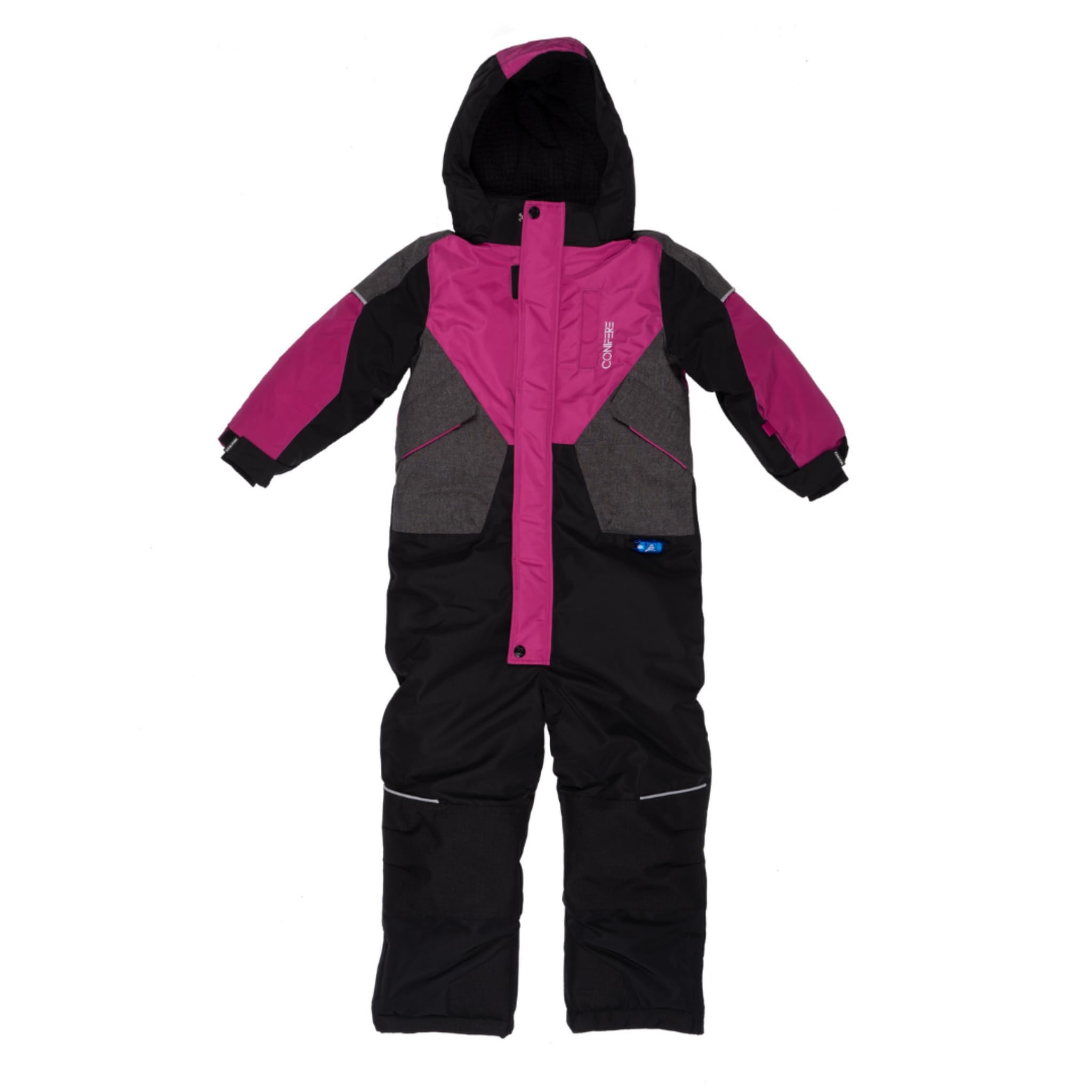 CONIFÈRE Girls' 1-Piece Snowsuit - Waterproof Winter Snowsuit for Toddler Girls, Insulated Snow Bib & Jacket Set for Cold Weather - Perfect for Skiing, Snowboarding & Outdoor Winter Play