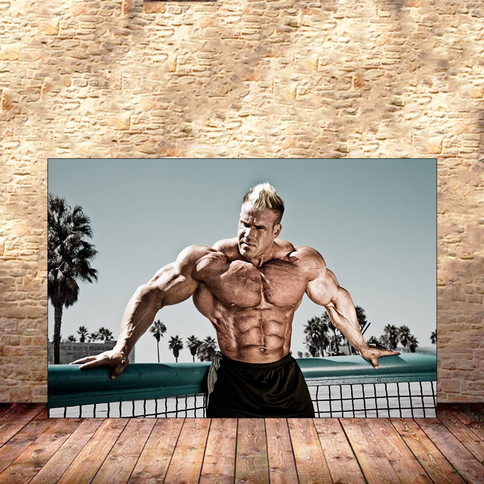 Sexy Muscle Man Bodybuilding Motivational Poster - Gym Wall Art & Home Decor for Workout Inspiration - Perfect for Home Gyms, Fitness Studios & Man Caves